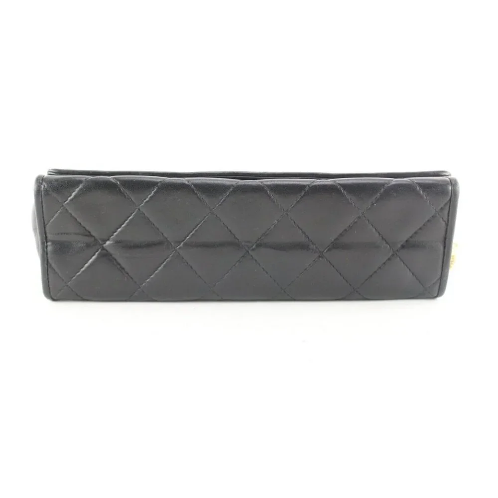 CHANEL black quilted